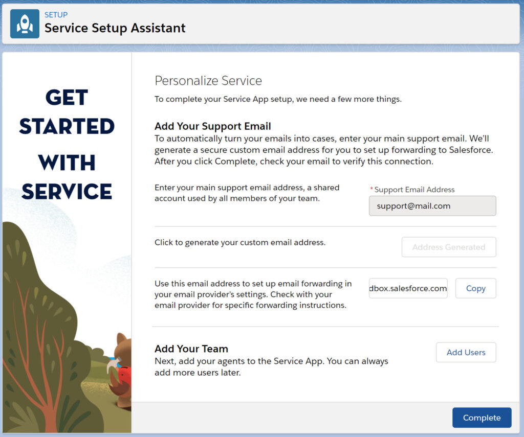 Service Cloud Winter'21 - Complete Service Setup Assistant
