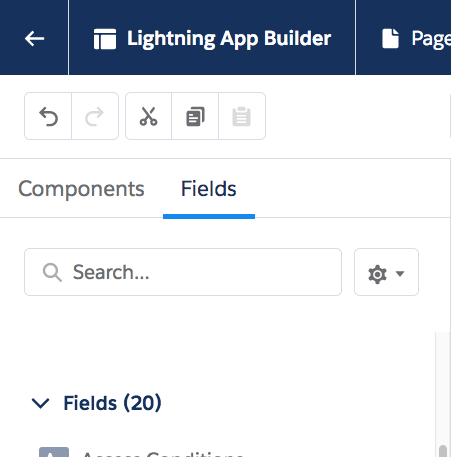 Lightning app builder