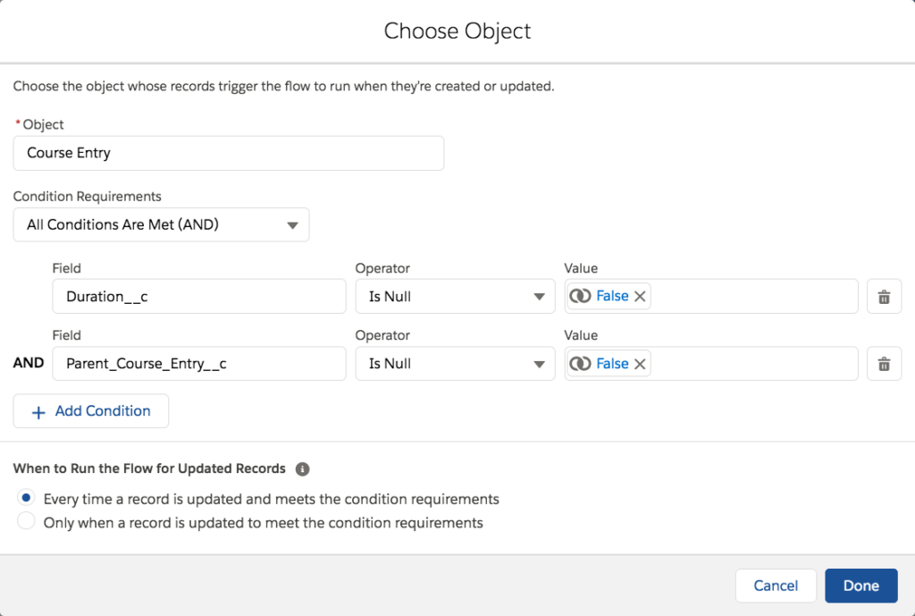 Record-Triggered Flows That Run Only for Specific Changes