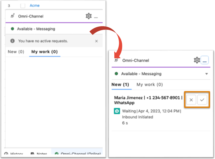 how to integrate whatsapp with salesforce