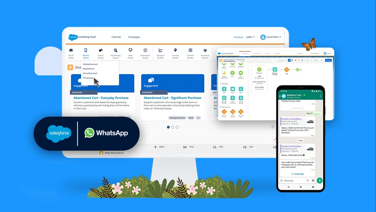 how to integrate whatsapp with salesforce