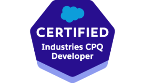 cert badge.Certified.Industries.CPQ .Developer